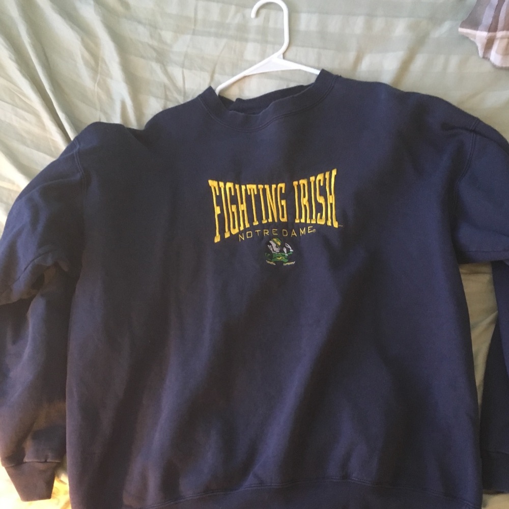 Vintage Notre Dame Crew Neck Sweater